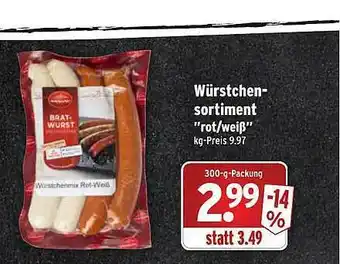 Wasgau Würstchensortiment Angebot