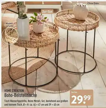 Aldi Nord Home Creation Boho-beistelltische Angebot
