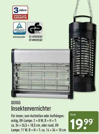 Aldi Nord Quigg Insektenvernichter Angebot