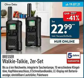 Aldi Nord Bresser Walkie-talkie, 2er-set Angebot