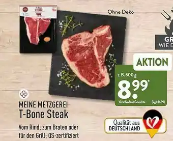 Aldi Nord Meine Metzgerei T-bone Steak Angebot