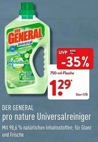 Aldi Nord Der General Pro Nature Universalreiniger Angebot