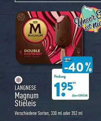 Aldi Nord Lagnese Magnum Stieleis Angebot