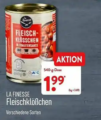 Aldi Nord La Finesse Fleischklößchen Angebot