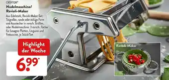 Aldi Süd Crofton Nudelmaschine Ravioli-maker Angebot