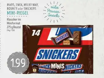 Edeka Struve Mars, Twix, Milky Way, Bounty Oder Snickers Mini-Riegel Angebot