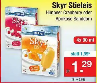 Zimmermann Skyr Stieleis Angebot