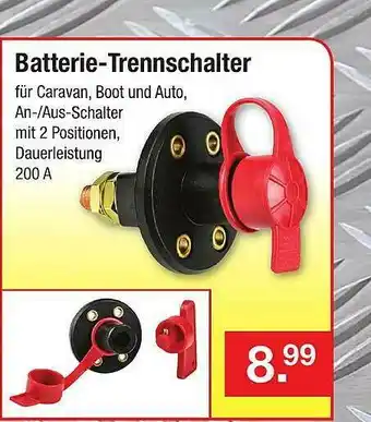 Zimmermann Batterie-trennschalter Angebot