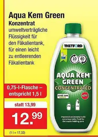 Zimmermann Aqua Kem Green Konzentrat Angebot