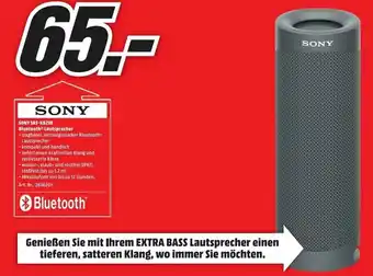 MediaMarkt Sony SRS XB23B Bluetooth Lautsprecher Angebot