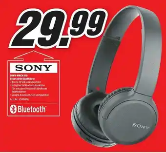 MediaMarkt Sony WHCH 510 Bluetooth Kopfhörer Angebot