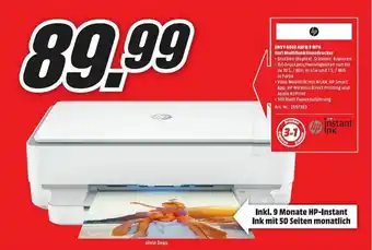 MediaMarkt hp Envy 6032 AIO II 9 MTH 3in1 Multifunktionsdrucker Angebot