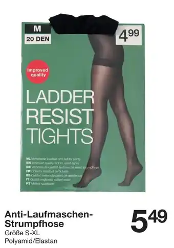 Zeeman Anti-Laufmaschen-Strumpfhose S-XL Angebot