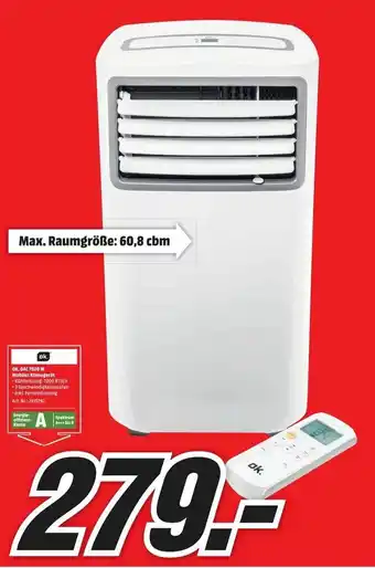 MediaMarkt OK.OAC 7020 W Mobiles Klimagerät Angebot