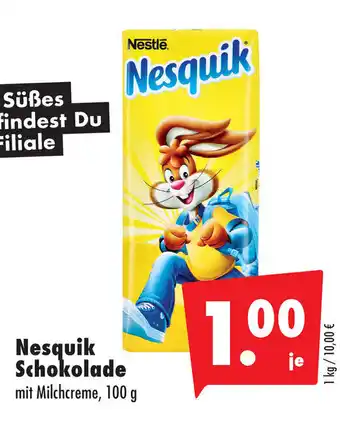 Mäc Geiz Nestle Nesquik Schokolade 100g Angebot