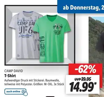 Lidl Camp David T-Shirt Angebot