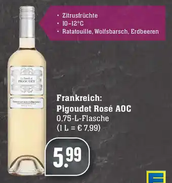 Edeka Neukauf Frankreich: Pigoudet Rosé AOC 0,75L Angebot