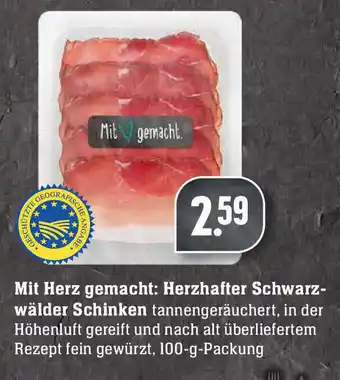 Edeka Neukauf Herzhafter Schwarzwälder Schinken 100g Angebot