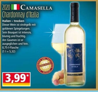 Norma Camasella Chardonnay d'Italia 0,75L Angebot