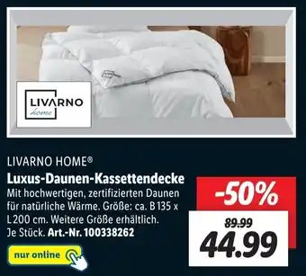 Lidl Livarno Home Luxus Daunen Kassettendecke Angebot