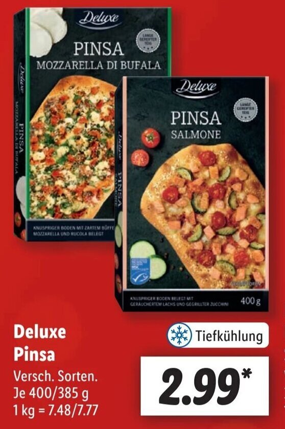 Deluxe Pinsa 400/385 g Angebot bei Lidl