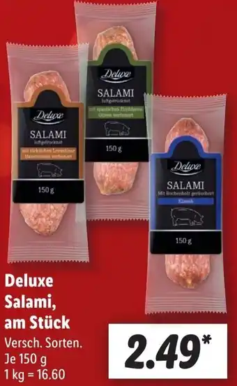 Lidl Deluxe Salami, am Stück 150 g Angebot