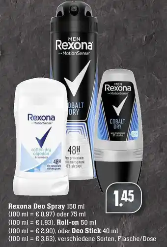 Edeka Neukauf Rexona Deospray, Roll On oder Deo Stick Angebot