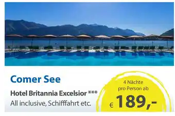 Edeka Neukauf Comer See Hotel Britannia Excelsior Angebot