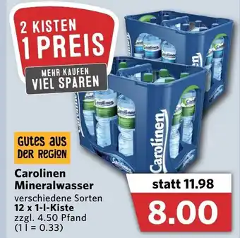 Combi Carolinen Mineralwasser 12x1L Angebot