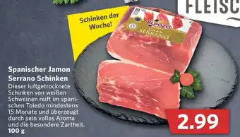 Combi Spanischer Jamon Serrano Schinken 100g Angebot