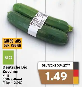 Combi Deutsche Bio Zucchini 500g Angebot