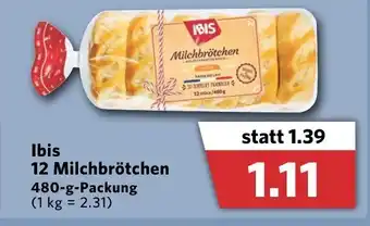 Combi Ibis 12 Milchbrötchen 480g Angebot