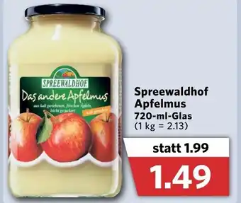 Combi Spreewaldhof Apfelmus 720ml Angebot