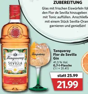 Combi Tanqueray Flor de Sevilla Gin 0,7L Angebot