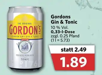 Combi Gordon's Gin & Tonic 0,33L Angebot