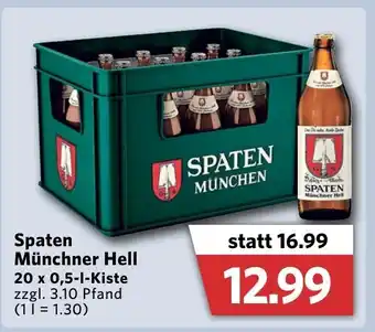 Combi Spaten Münchner Hell 20x0,5L Angebot