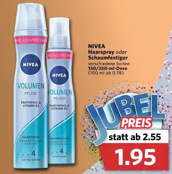 Combi Nivea Haarspray oder Schaumfestiger 150ml/250ml Angebot