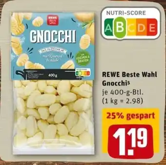 REWE PETZ Rewe Beste Wahl Gnocchi 400g Angebot