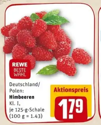 REWE PETZ Himbeeren 125g Angebot