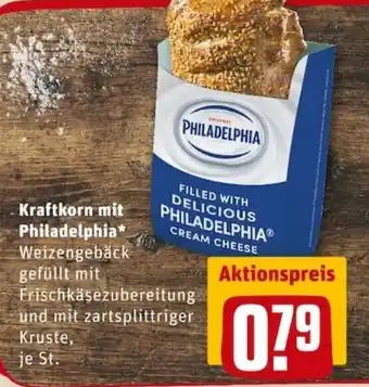 REWE PETZ Kraftkorn mit Philadelphia Angebot