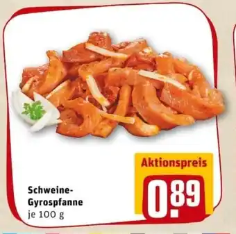 REWE PETZ Schweine Gyrospfanne 100g Angebot