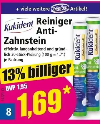 Norma Kukident Reiniger Anti Zahnstein Angebot