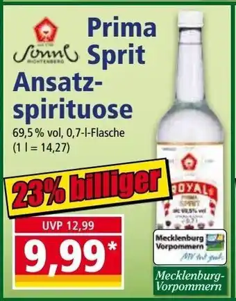 Norma Prima Sprit Ansatz spirituose 0,7L Angebot