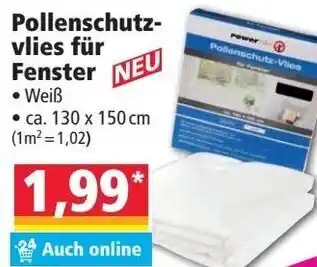 Norma Pollenschutzvlies für Fenster Angebot