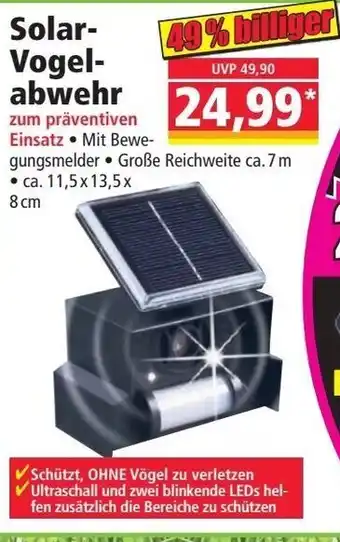 Norma Solar Vogelabwehr Angebot