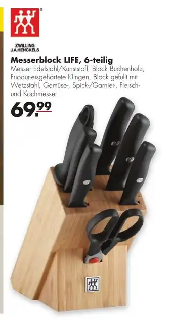 Handelshof Zwilling J.A.Henckels Messerblock LIFE, 6 st Angebot