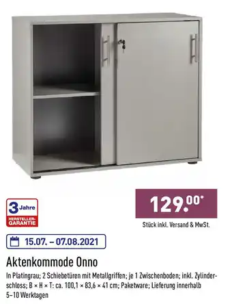 Aldi Nord Aktenkommode Onno Angebot