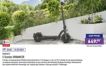 Aldi Nord Prophete E-Scooter Urbanicer Angebot