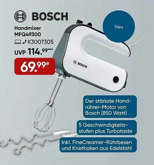Bosch handmixer mfq49300 Angebot bei Galeria