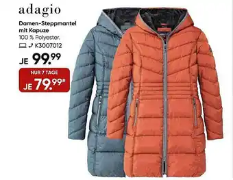 Galeria Adagio damen-steppmantel mit kapuze Angebot